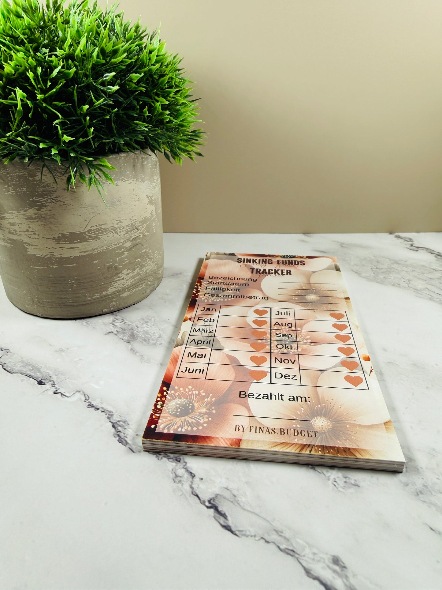 Sinking Funds Block 20 Blatt