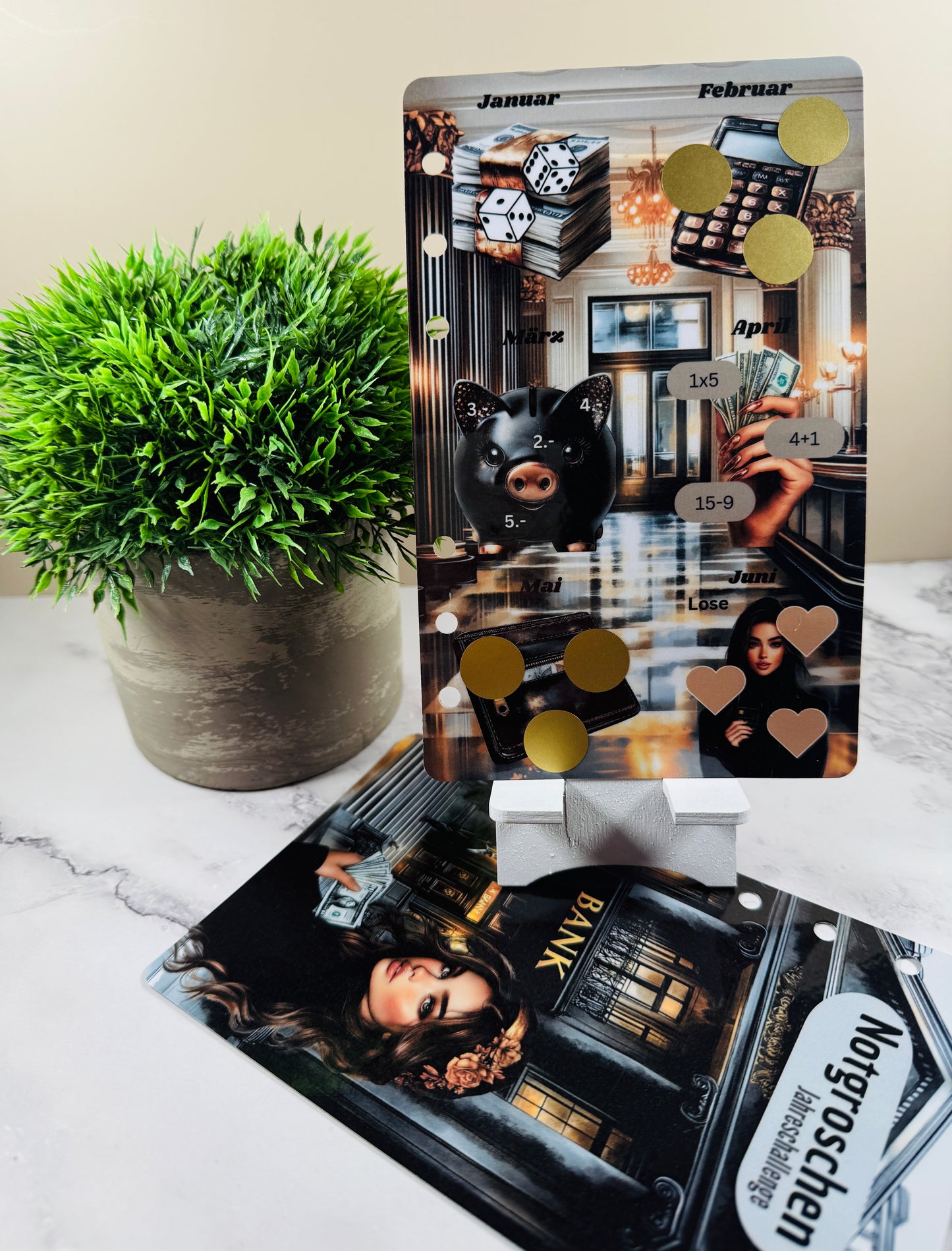 Jahreschallenge Mini A6 "Notgroschen"