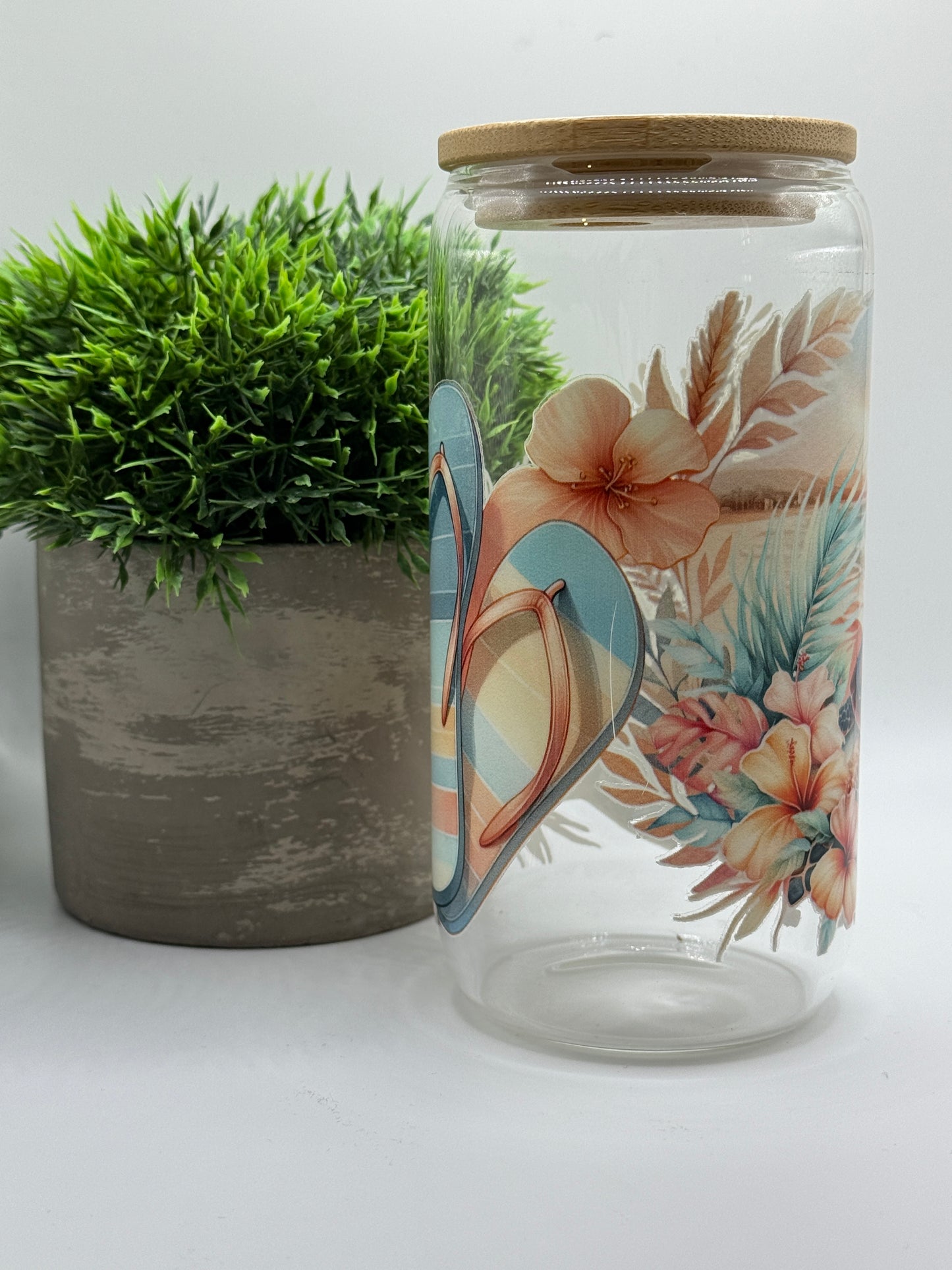 Trinkglas "Beach Pastel" 16oz (473ml)