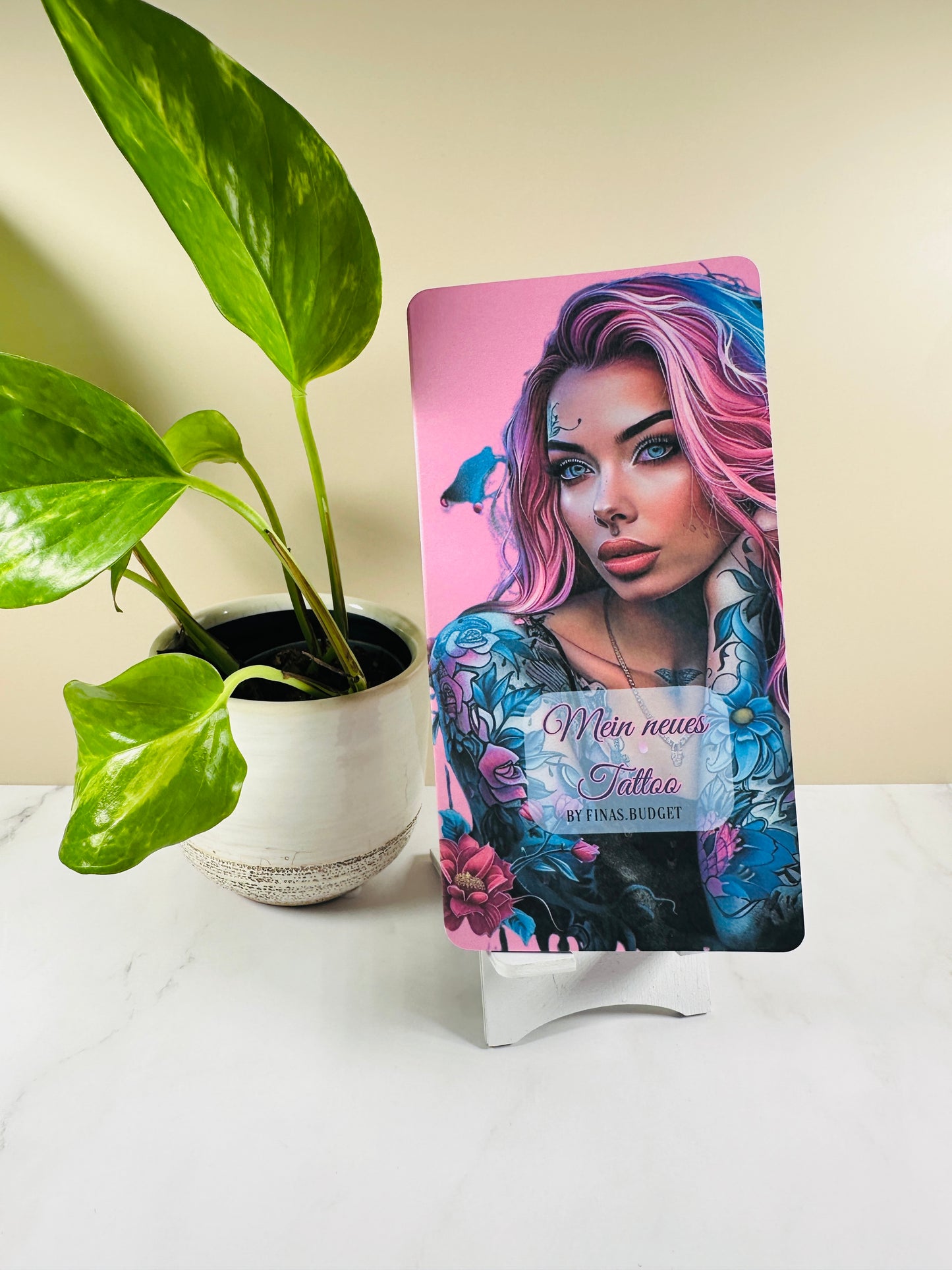Tattoo 3er Klappkarte auch als Set mit Deckblatt