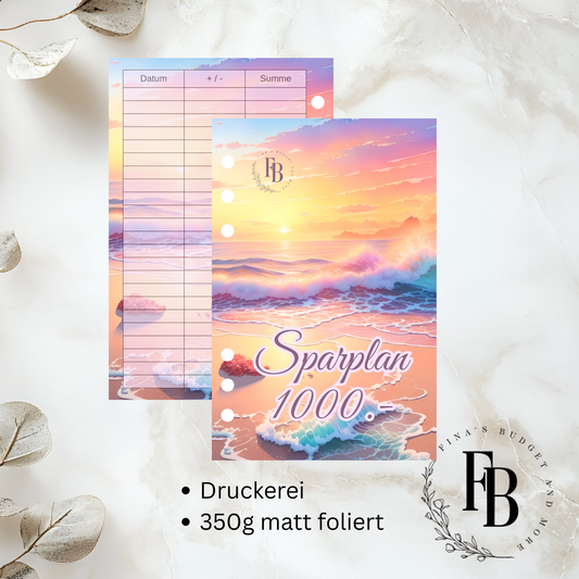 Sparplan 1000 CHF – wiederverwendbares Sparsystem