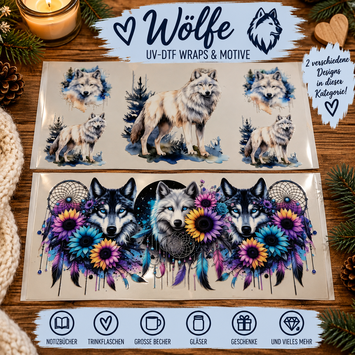 Wolf – UV-DTF Wraps & Motive
