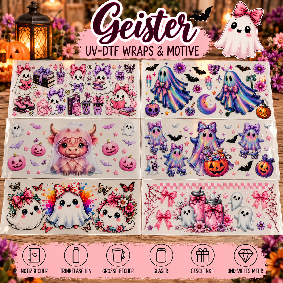 Geister – UV-DTF Wraps & Motive