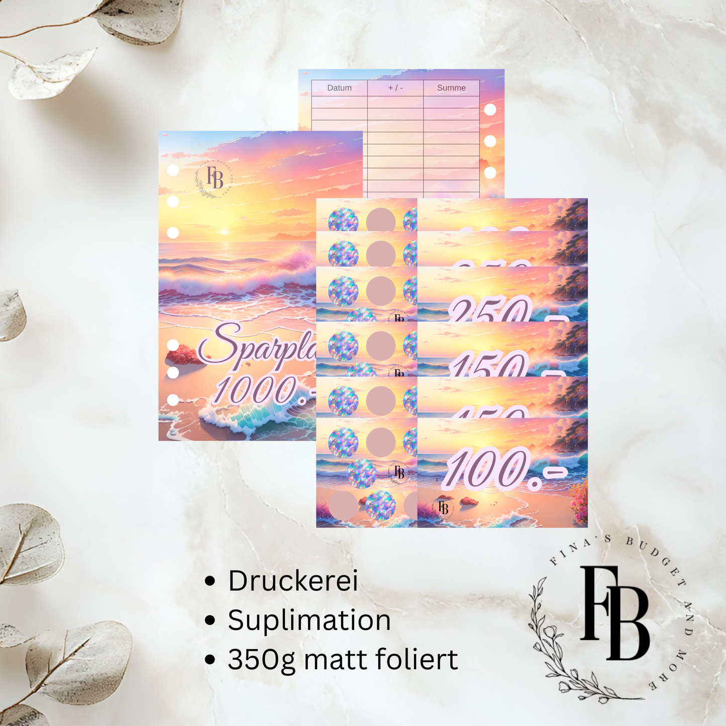 Sparplan 1000 CHF – wiederverwendbares Sparsystem
