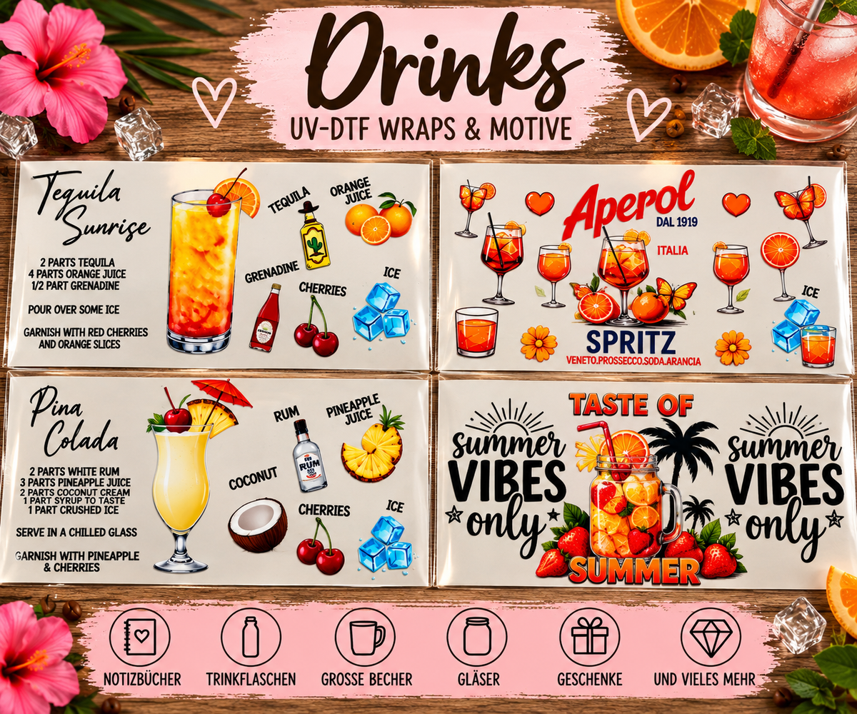 Drinks – UV-DTF Wraps & Motive