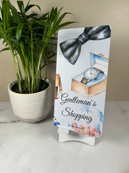 Shopping Mann 3er Klappkarte