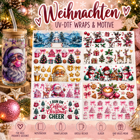 Weihnachten – UV-DTF Wraps & Motive