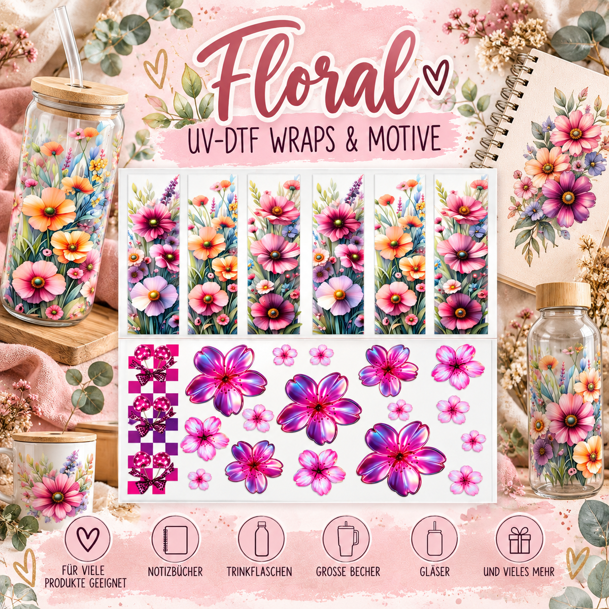 Floral – UV-DTF Wraps & Motive