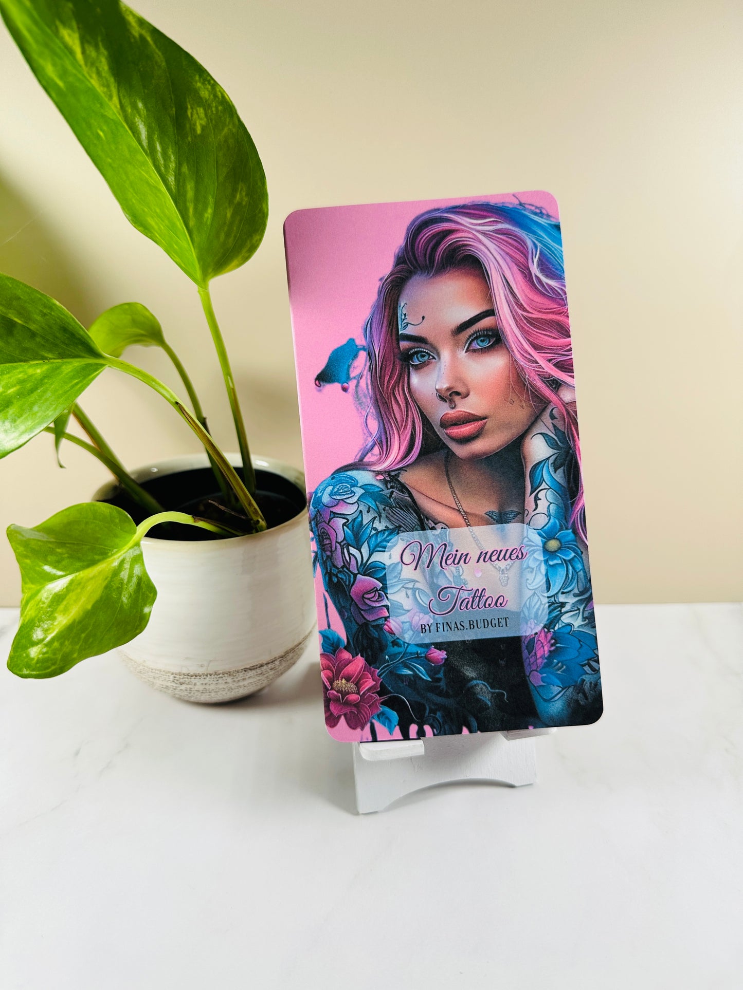 Tattoo 3er Klappkarte auch als Set mit Deckblatt