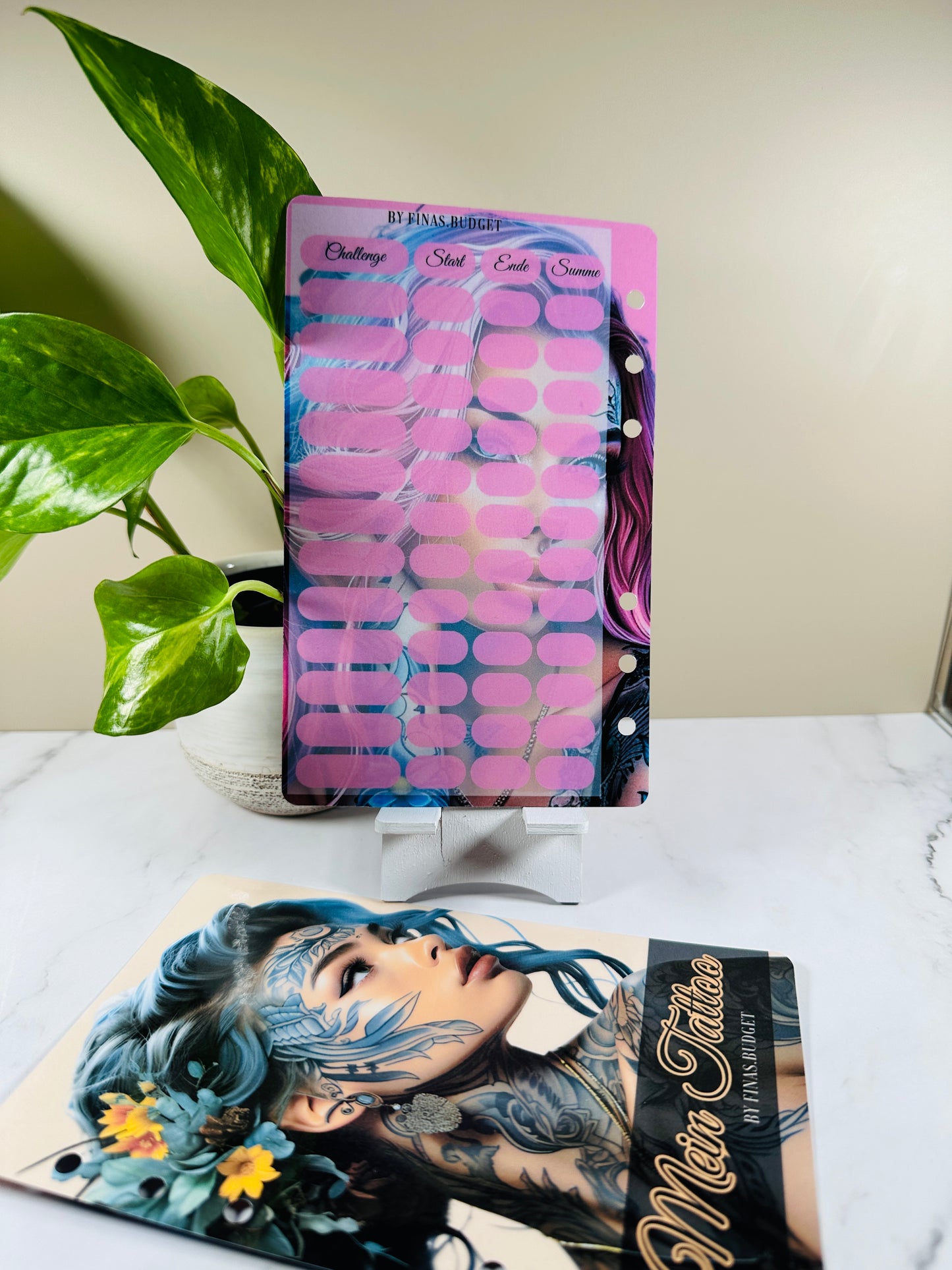 Deckblatt A6 laminiert "Tattoo