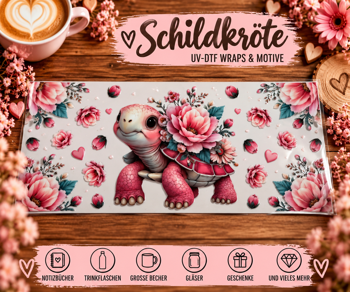Schildkröte – UV-DTF Wraps & Motive
