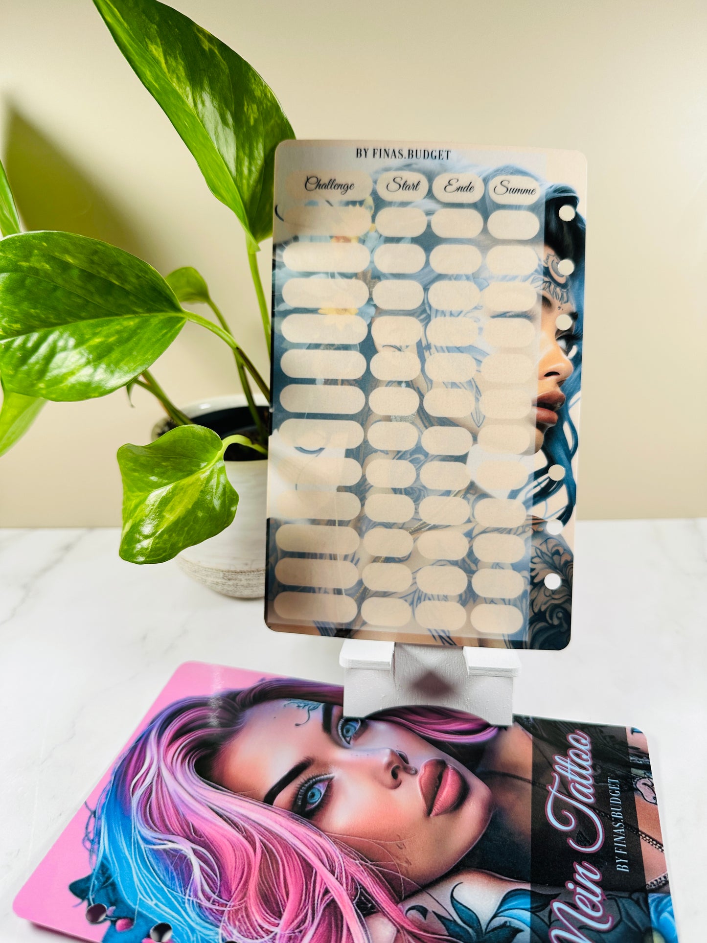 Deckblatt A6 laminiert "Tattoo