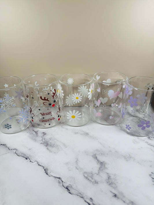 Teeglas Klein "Verschiedene Designs"