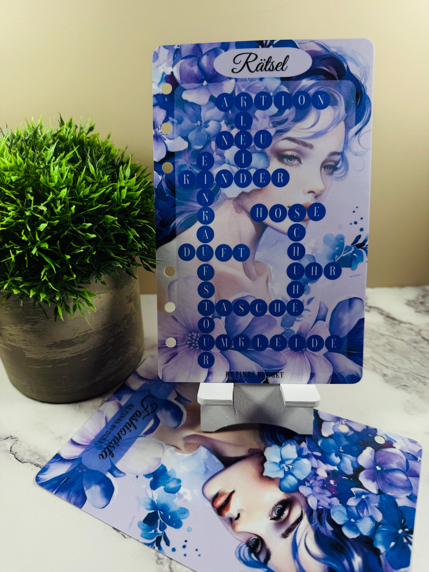 Challenge Spar Rätsel "Violett Fashion" zum einheften A6