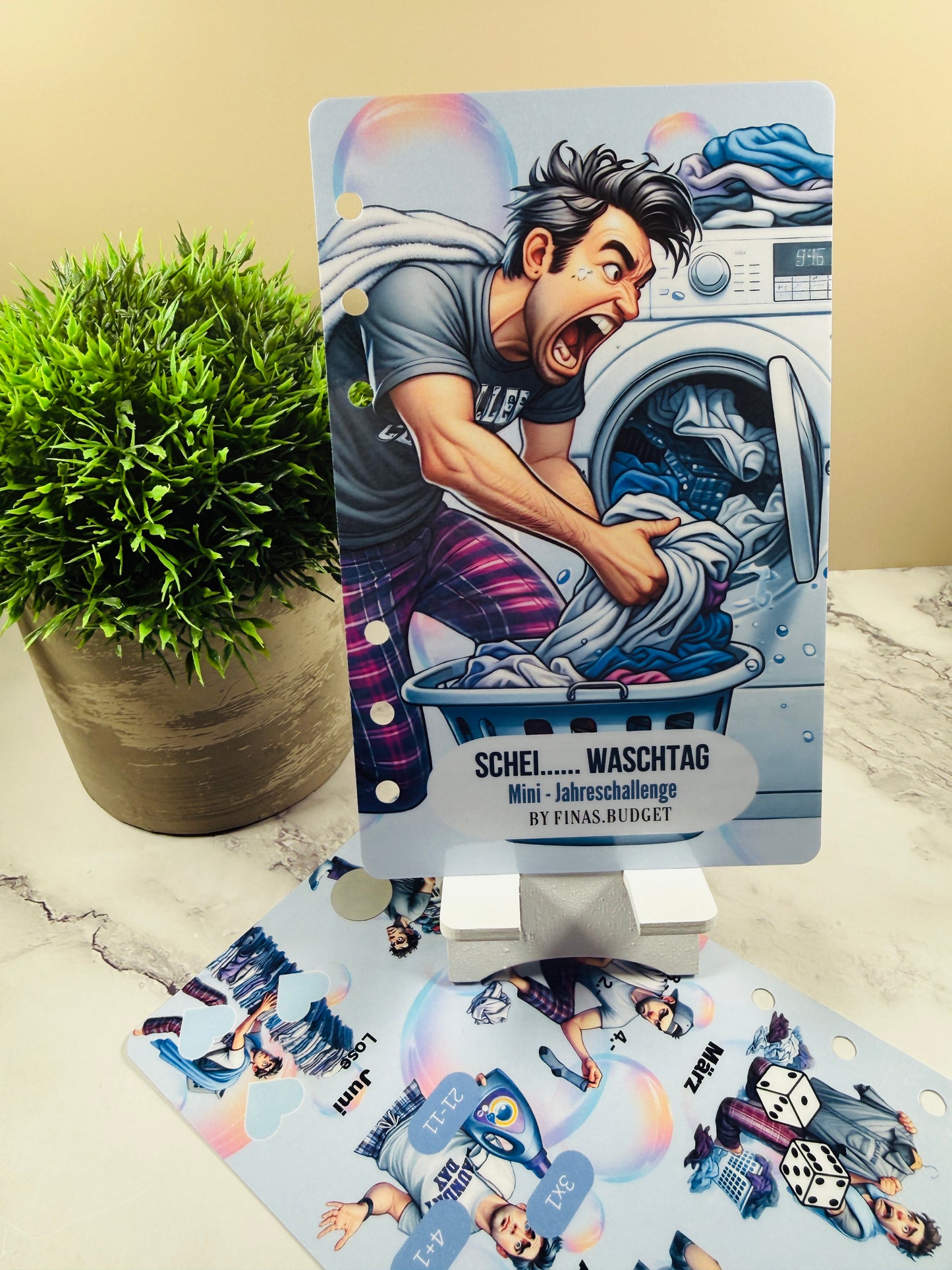 Jahreschallenge Mini A6 "Schei...Waschtag"