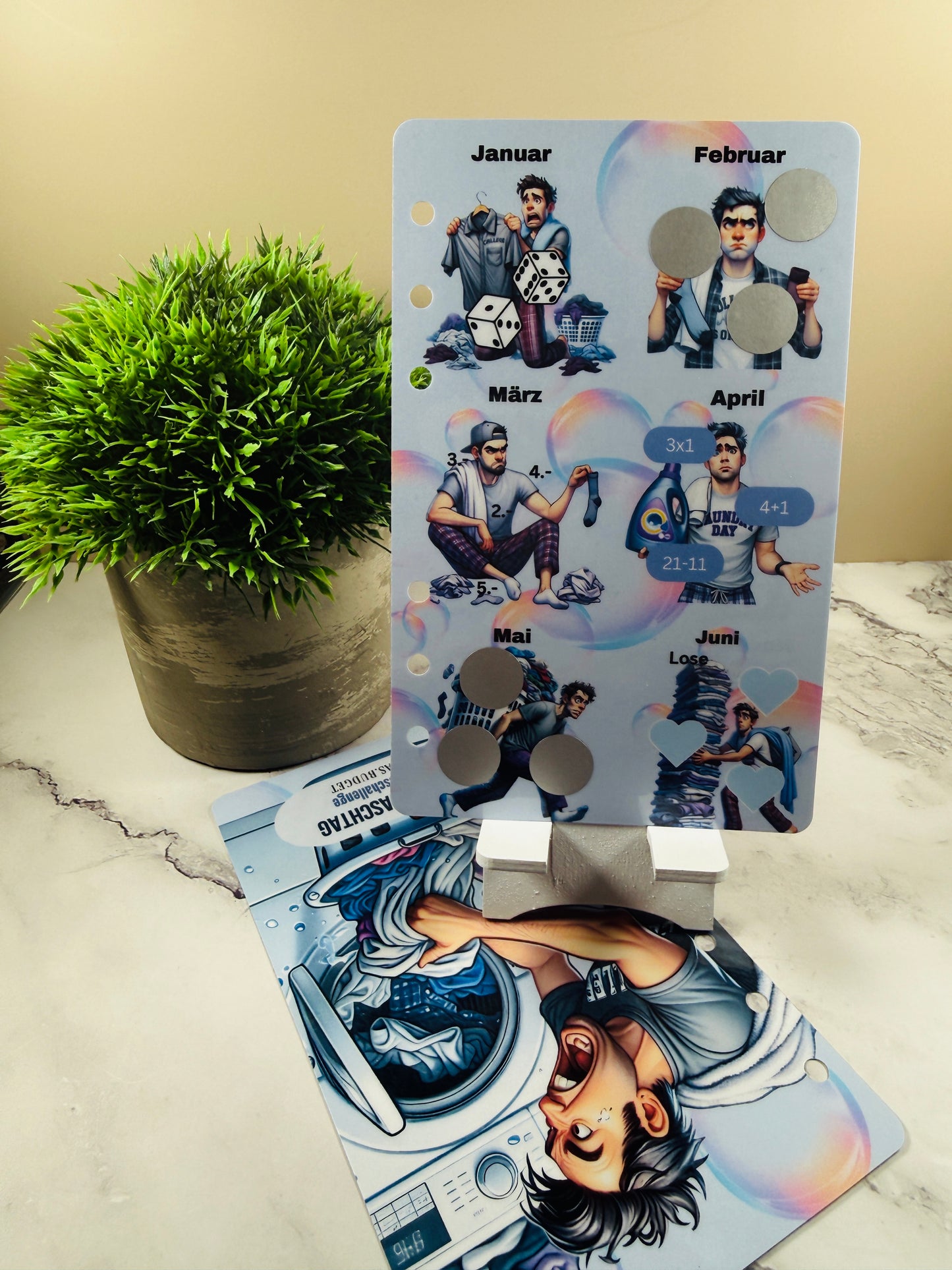 Jahreschallenge Mini A6 "Schei...Waschtag"