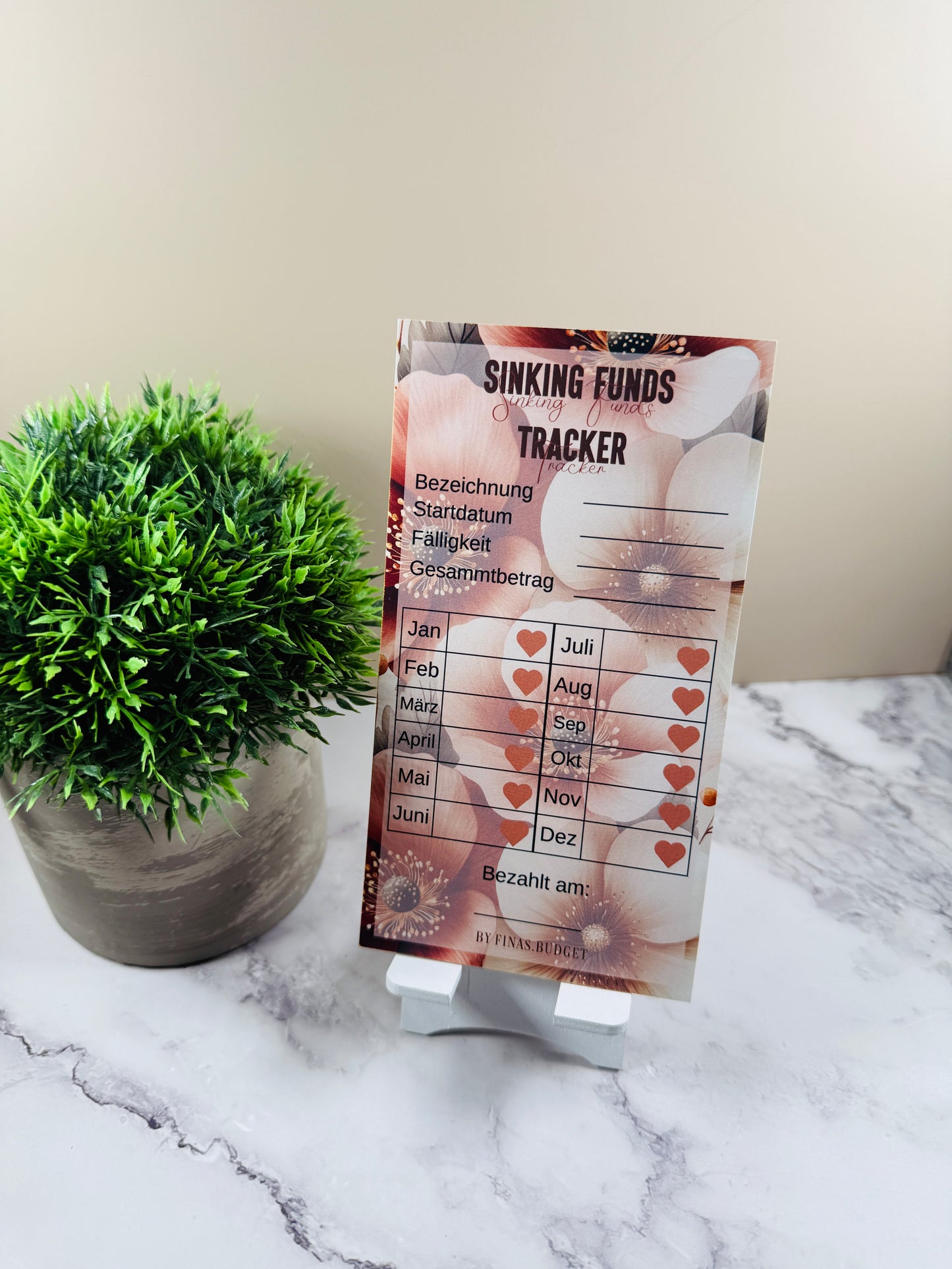 Sinking Funds Block 20 Blatt