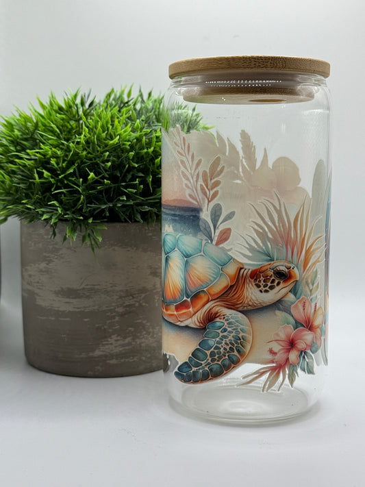 Trinkglas "Beach Pastel" 16oz (473ml)