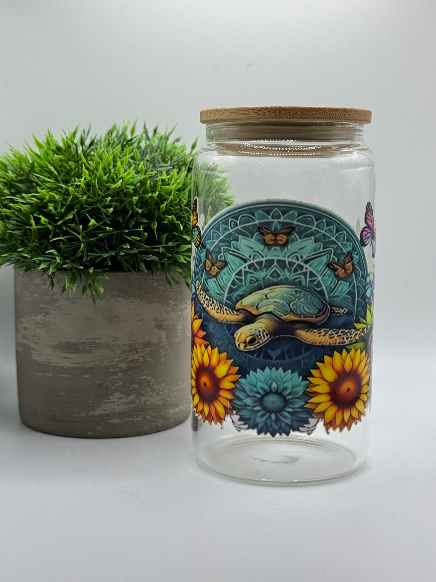 Trinkglas "Schildkröte" 16oz (473ml)