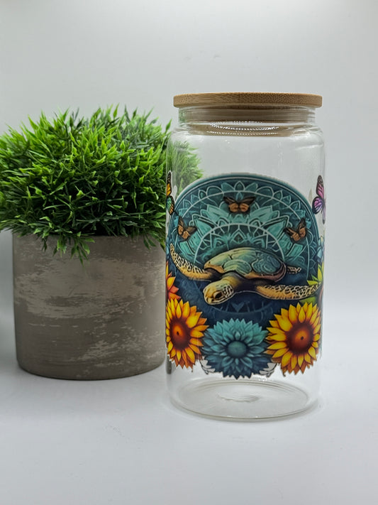Trinkglas "Schildkröte" 16oz (473ml)