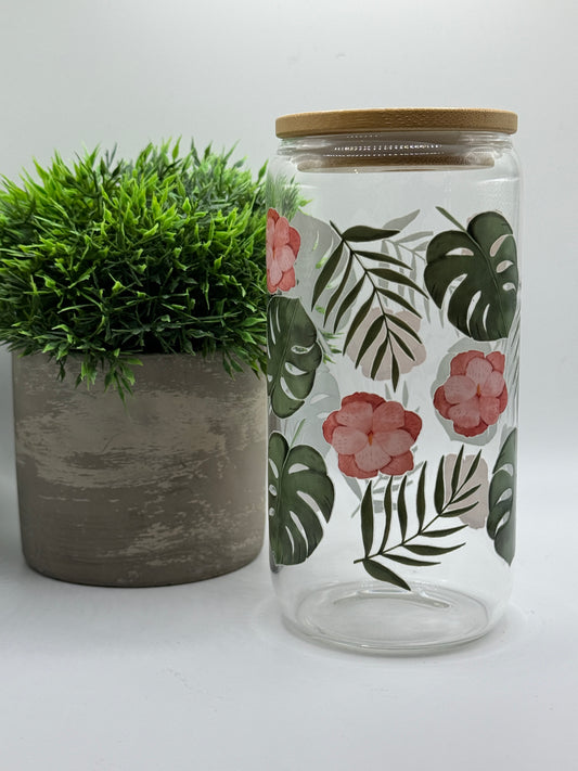 Trinkglas "Monstera" 16oz (473ml)