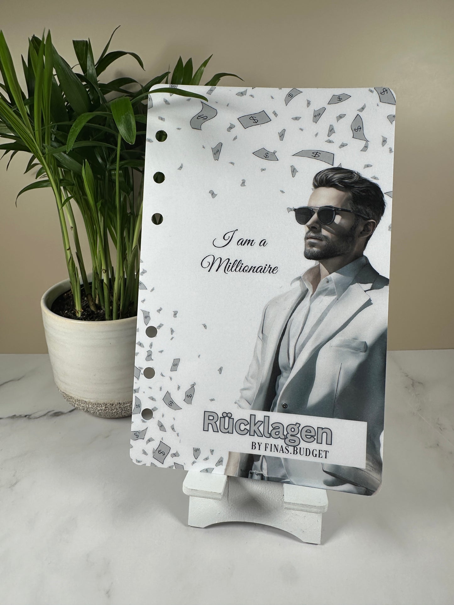 Mann Notgroschen / Rücklagen Deckblatt A6
