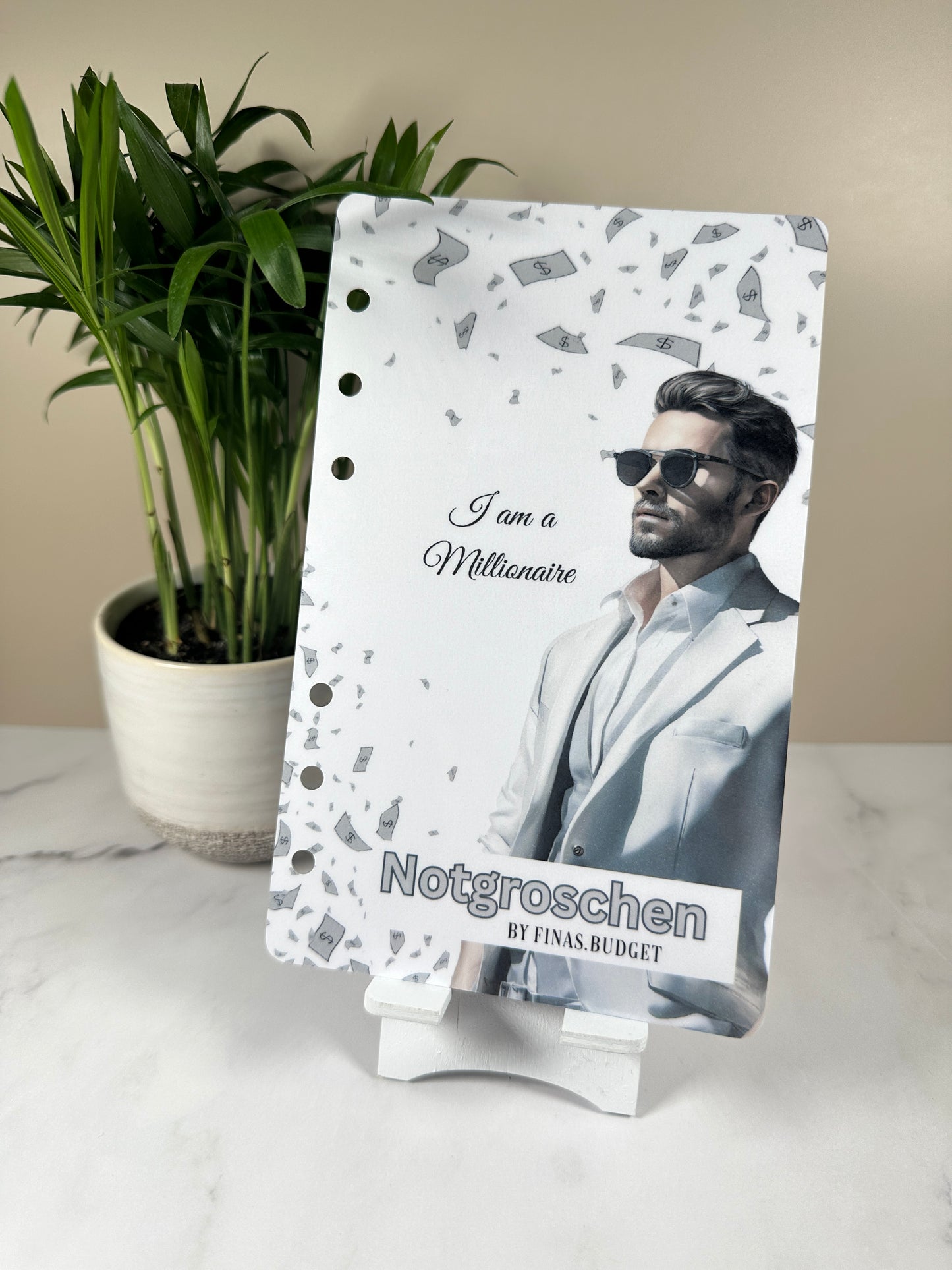 Mann Notgroschen / Rücklagen Deckblatt A6