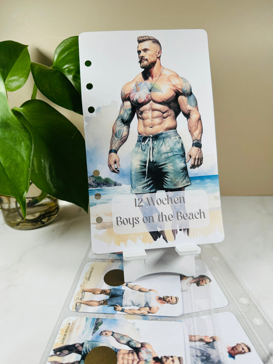 Challenge A6 zum einheften "Boys on the Beach"