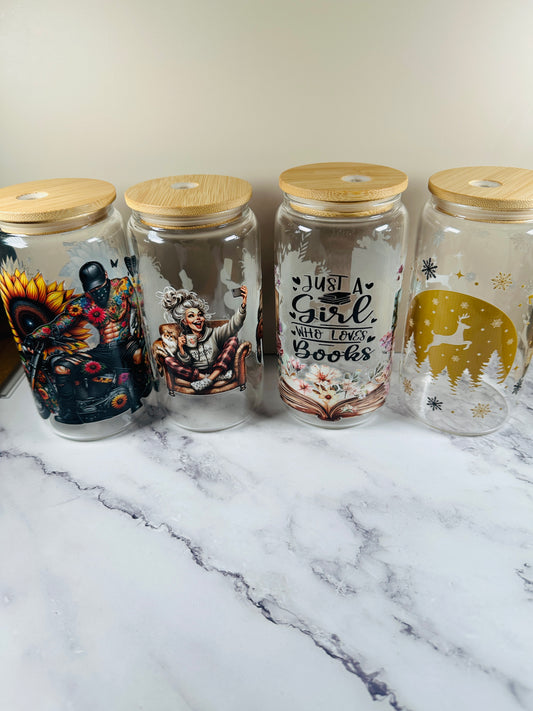 Trinkglas "Verschiedene Designs"