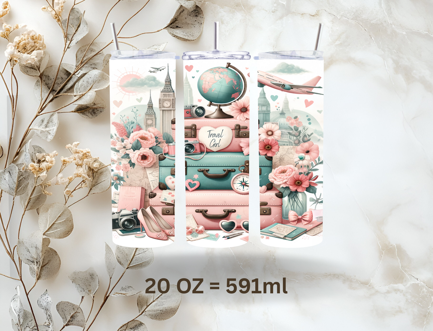 Tumbler 20oz (591ml) "Travel"