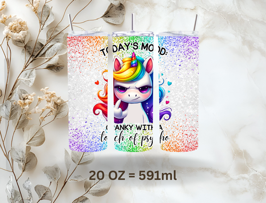 Tumbler 20oz (591ml) "Einhorn Todays Mood"