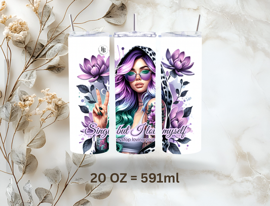 Tumbler 20oz (591ml) "Single Lady"