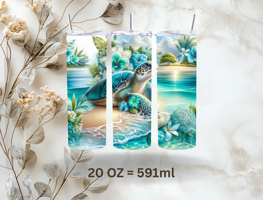 Tumbler 20oz (591ml) "Sea Paradise"