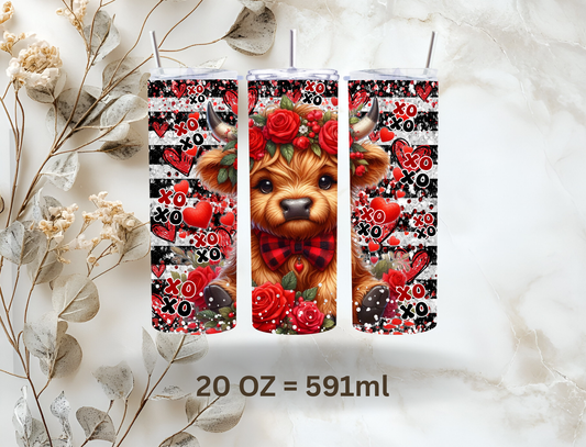 Tumbler 20oz (591ml) "Lilly Love Cow"