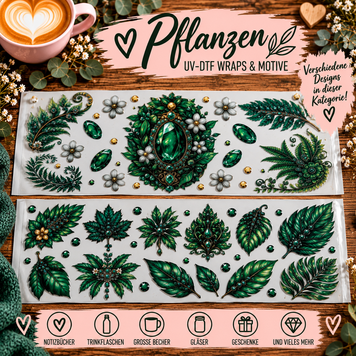 Pflanzen – UV-DTF Wraps & Motive