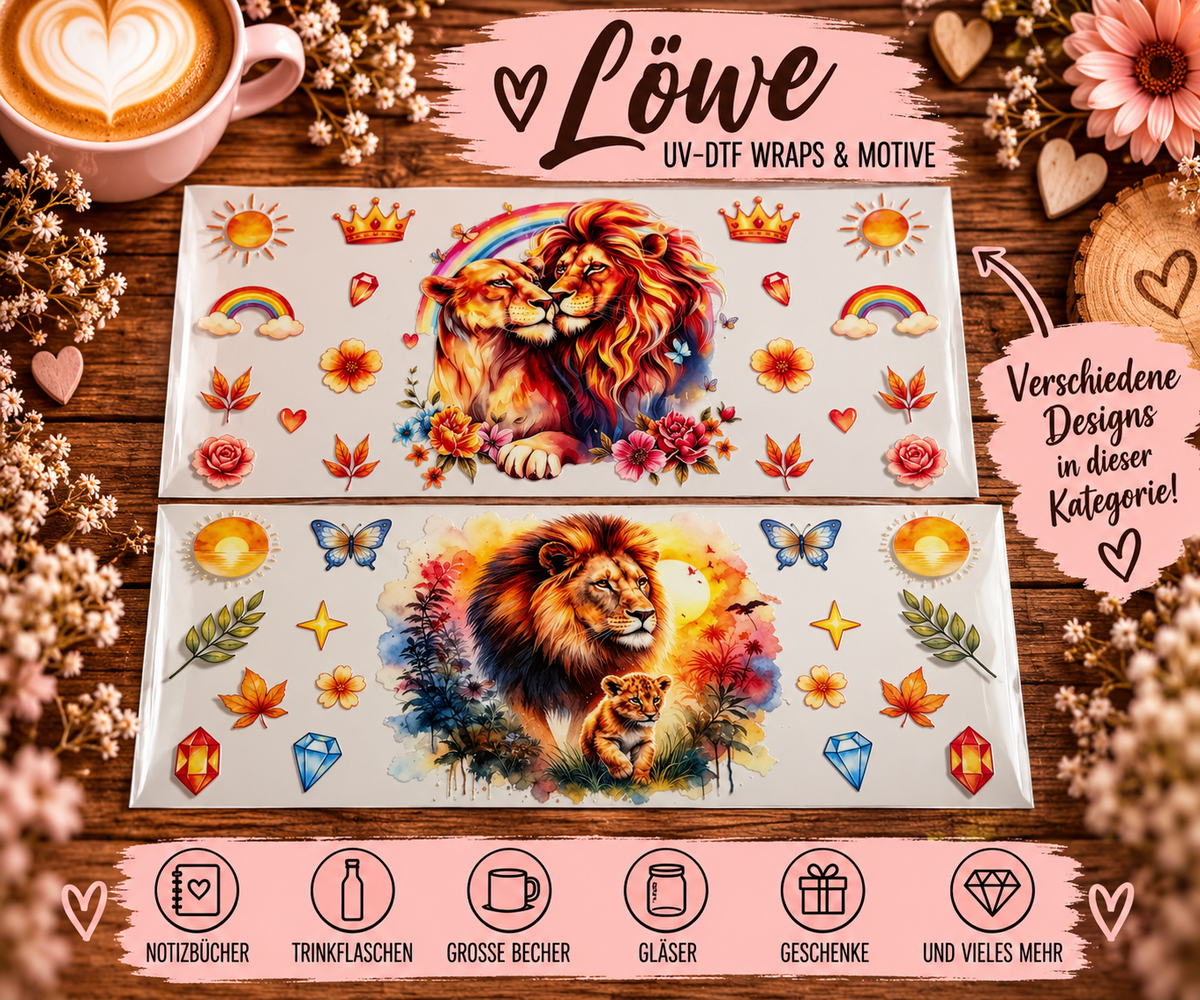 Löwe – UV-DTF Wraps & Motive