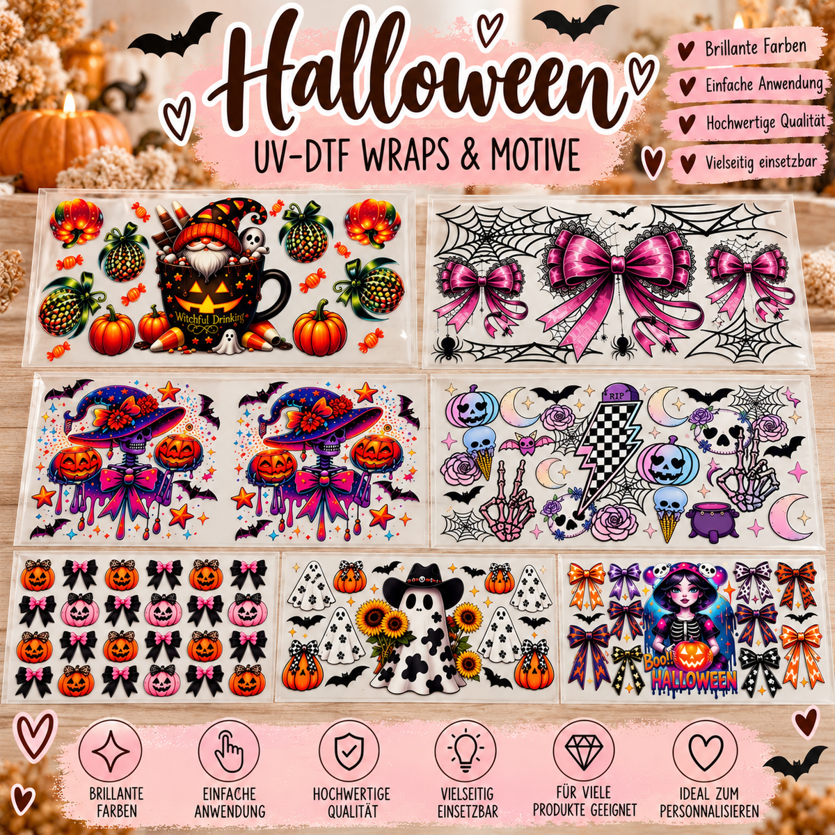 Halloween – UV-DTF Wraps & Motive