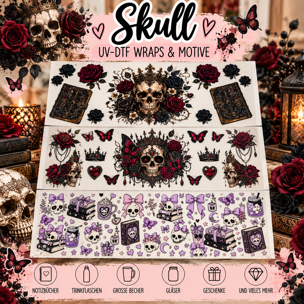 Skull – UV-DTF Wraps & Motive